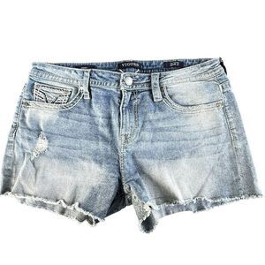 NWOT Vigoss Women's Light Blue Denim Shorts 16